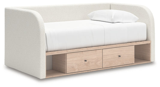 Arloster Twin Upholstered Day Bed with Storage