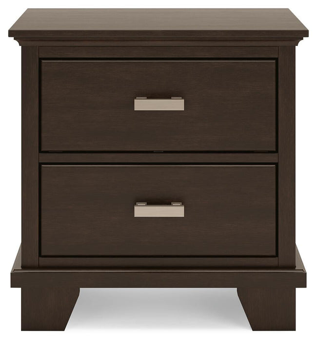 Covetown Twin Panel Bed with Mirrored Dresser and Nightstand