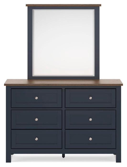 Landocken Queen Panel Bed, Dresser, Mirror and Nightstand