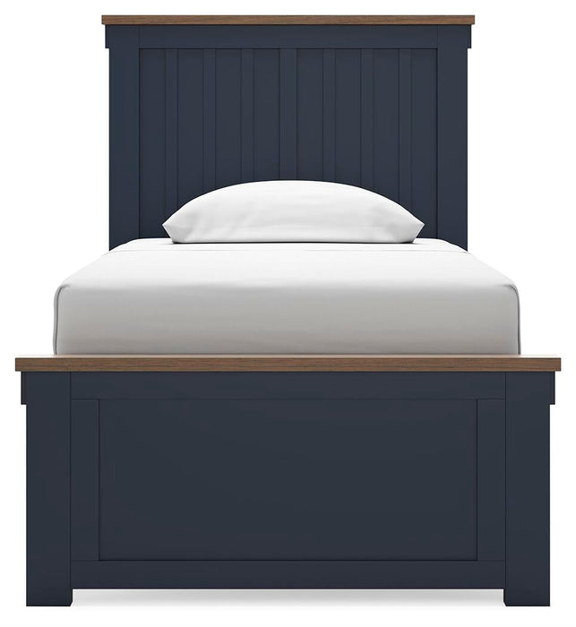 Landocken Twin Panel Bed, Dresser and Mirror