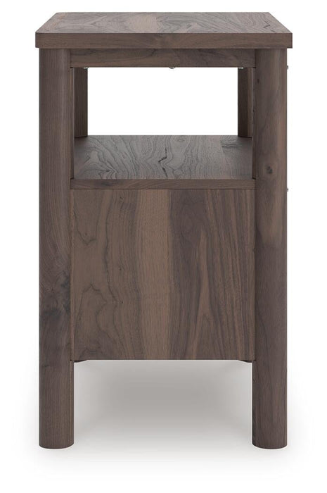 Pamytta Twin Upholstered Panel Platform Bed, Dresser, Mirror, Chest and Nightstand