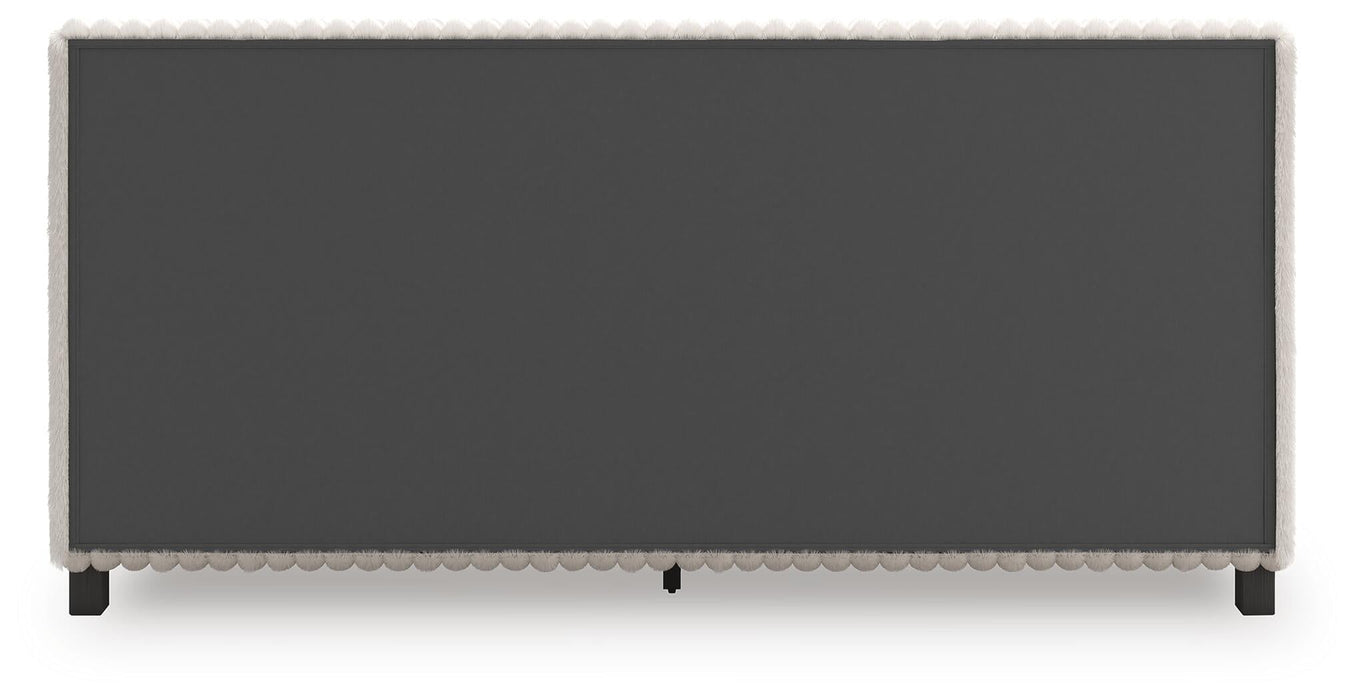 Zuraleus King Upholstered Bed, Dresser, Mirror, Chest and Nightstand