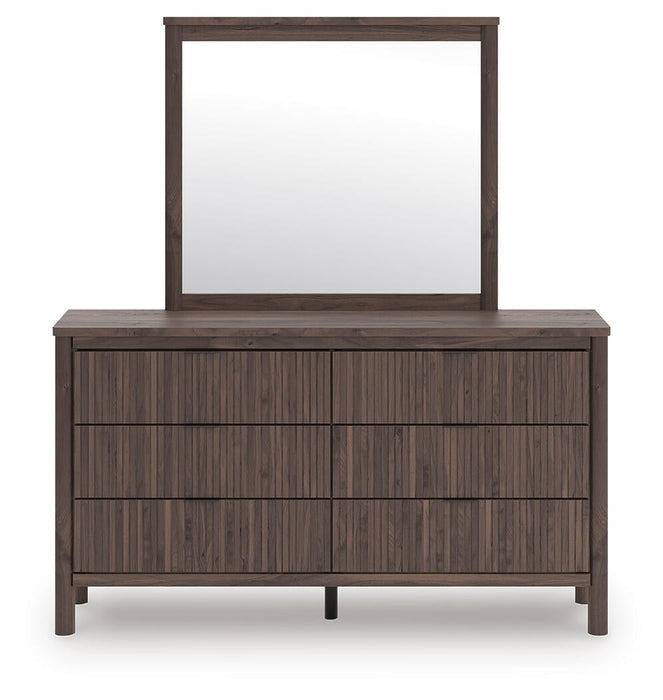 Pamytta Queen Panel Bed, Dresser and Mirror