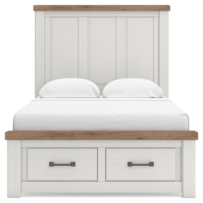 Savonport Full Panel Storage Bed, Dresser and Mirror