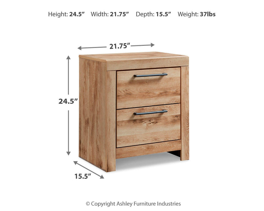 Hyanna King Panel Storage Bed, Dresser, Mirror and Nightstand