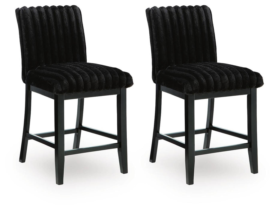 Mervannie Upholstered Barstool (2/CN)
